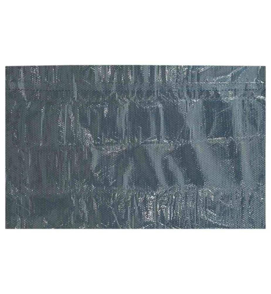 Treibende Pool-Solarplane PE 600x300 cm Schwarz und Blau