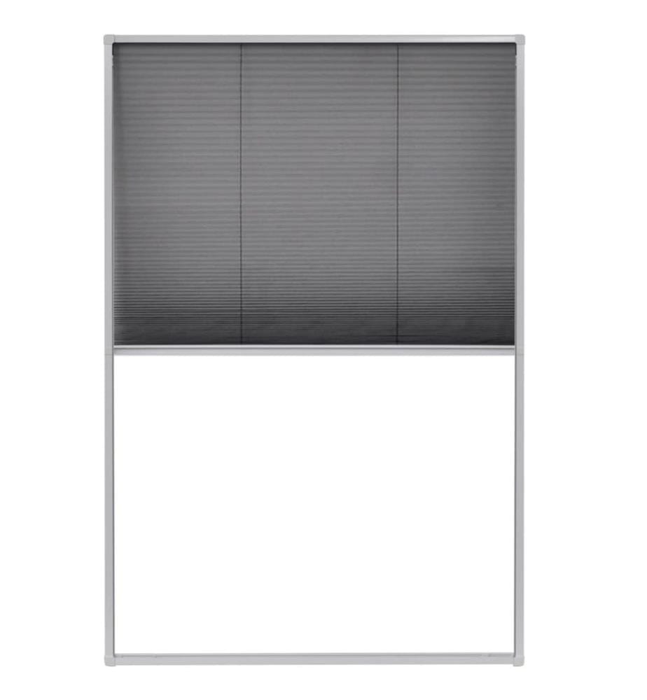Insektenschutz-Plissee für Fenster Aluminium 80 x 120 cm