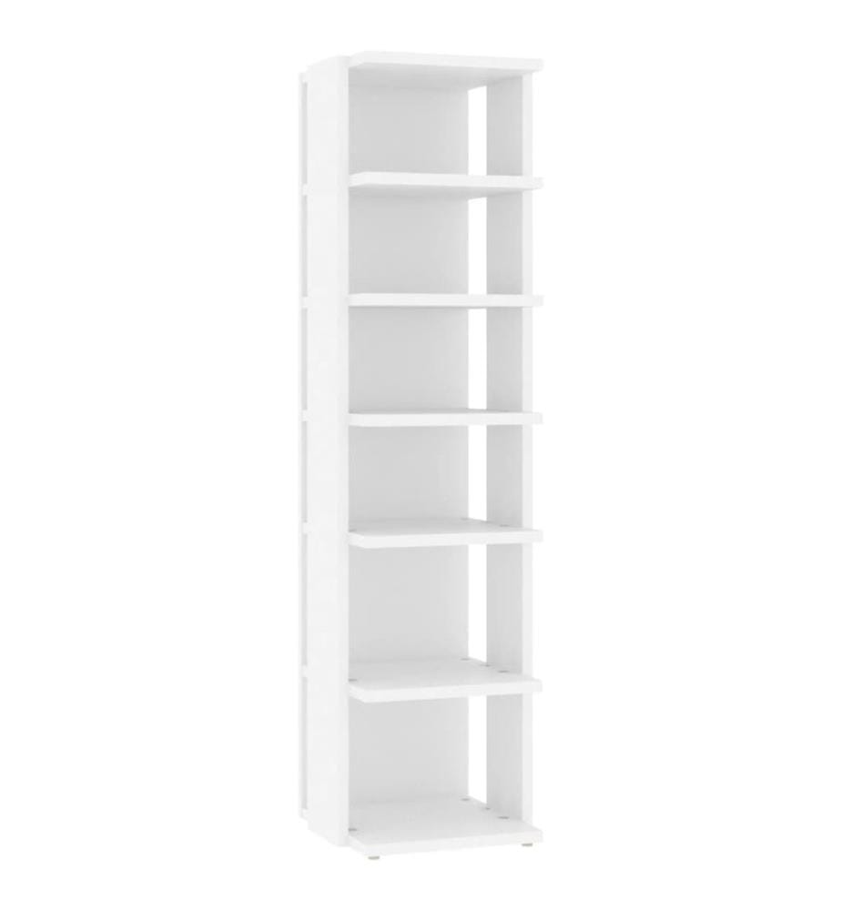 Schuhschrank Weiss 27,5x27x102 cm Holzwerkstoff