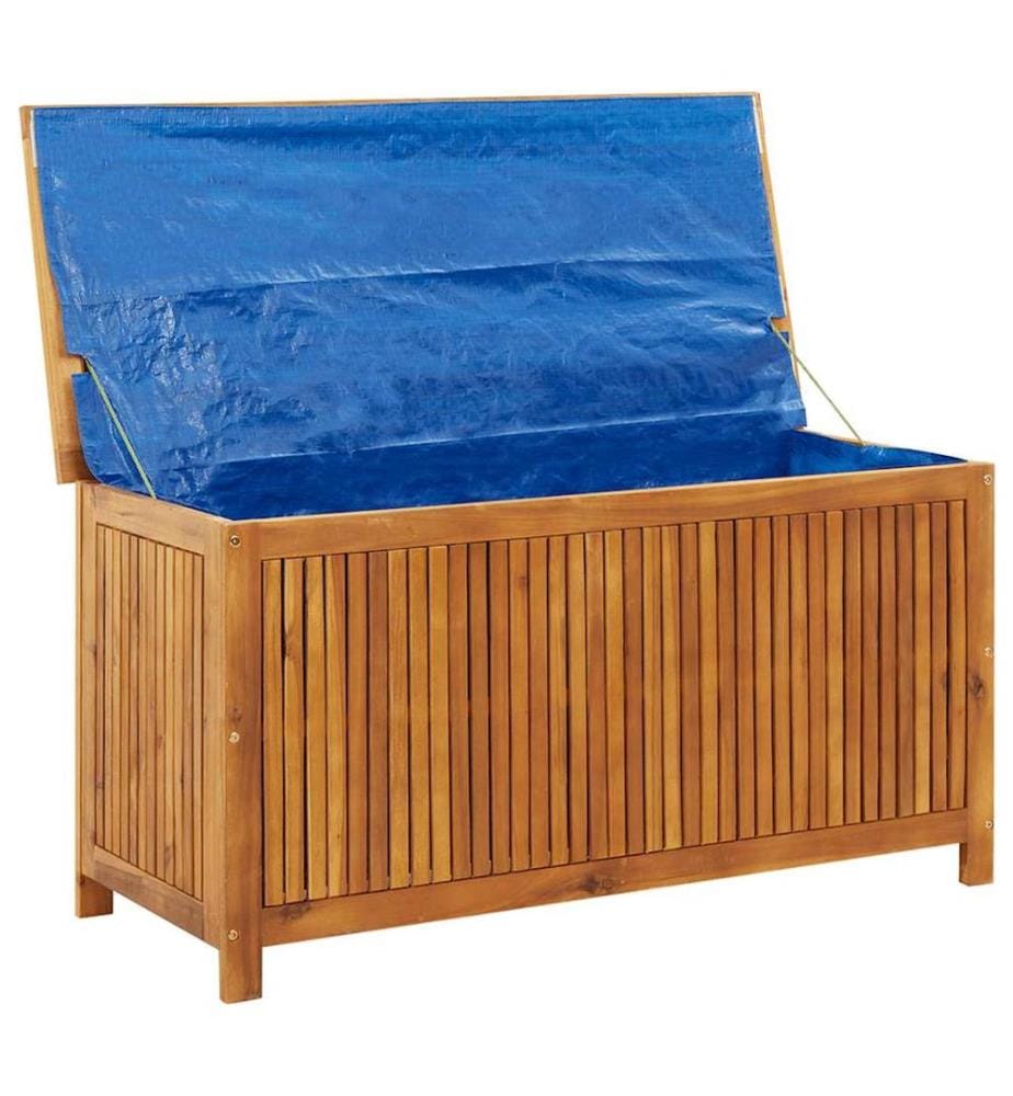 Boîte de rangement de jardin 113x50x58 cm Bois d'acacia solide