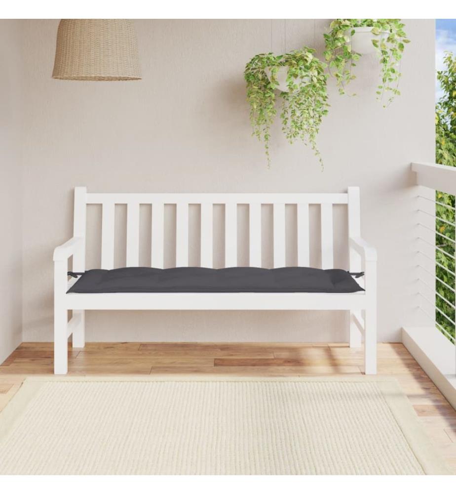 Gartenbank-Auflage Anthrazit 150x50x7 cm Oxford-Gewebe