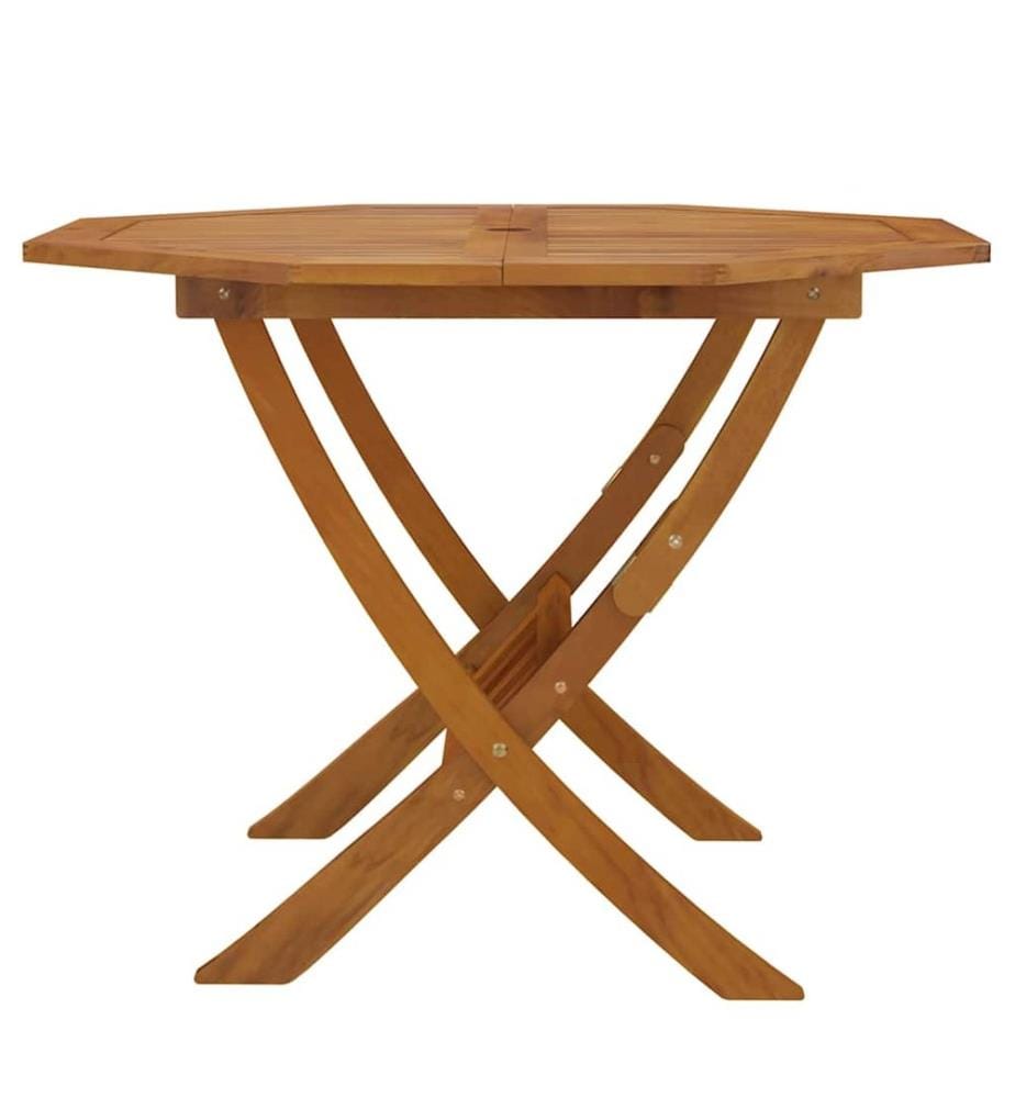 Table pliable de jardin 90x75 cm Bois d'acacia solide