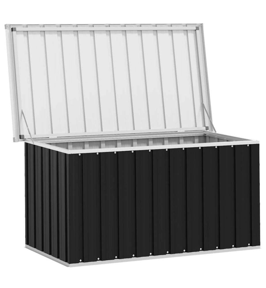 Boîte de rangement de jardin Anthracite 129x67x65 cm