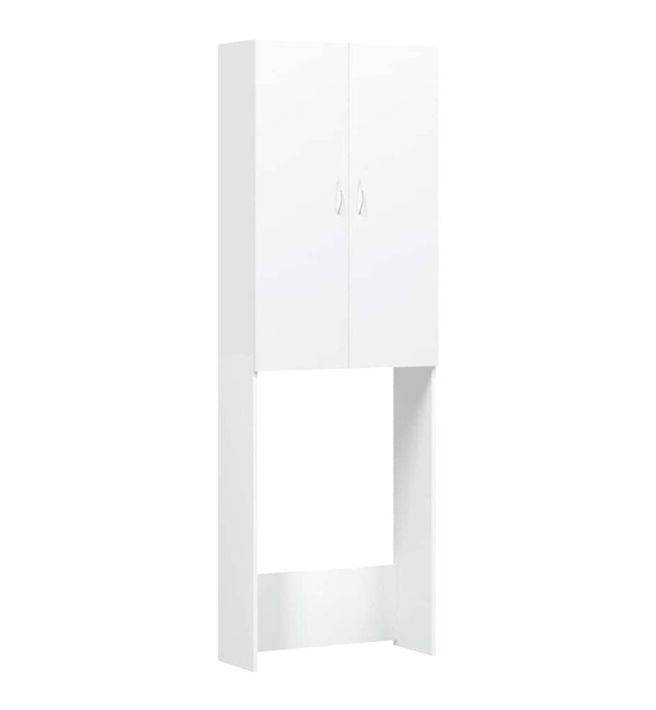 Waschmaschinenschrank Weiss 64x25,5x190 cm