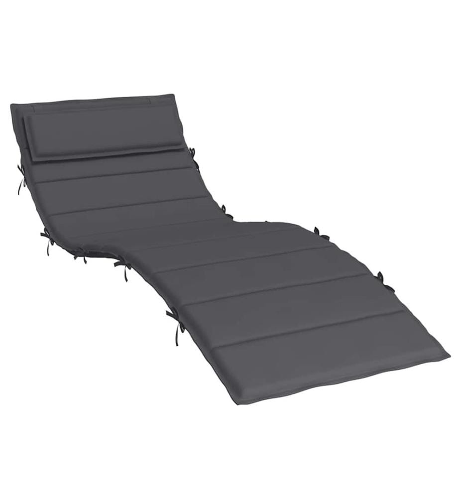 Sonnenliegen-Auflage Anthrazit 180x60x4 cm Oxford-Gewebe