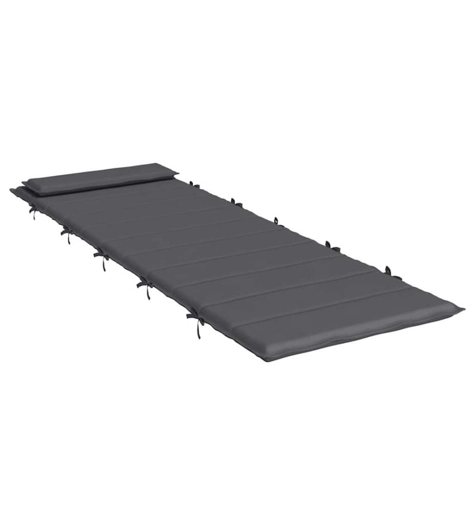 Sonnenliegen-Auflage Anthrazit 180x60x4 cm Oxford-Gewebe