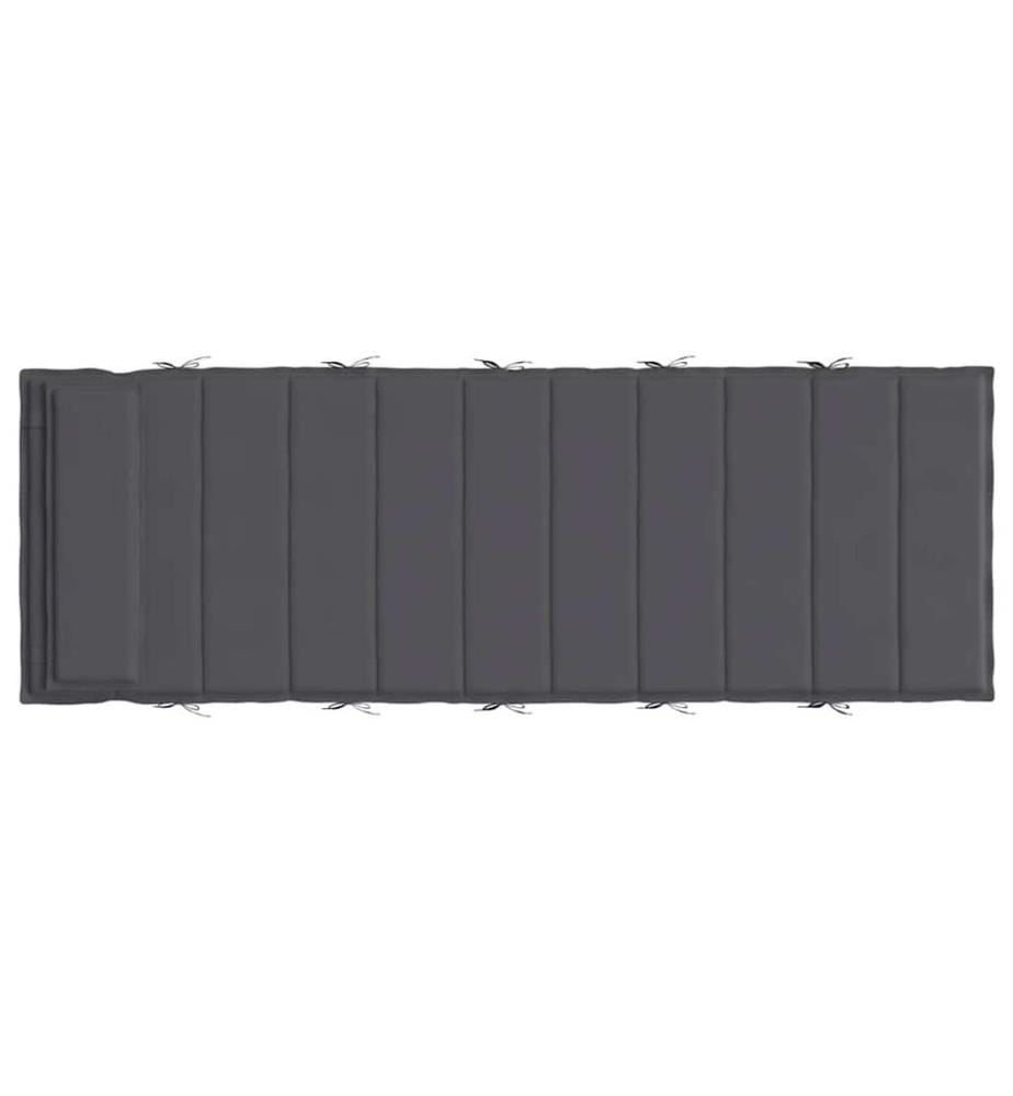 Sonnenliegen-Auflage Anthrazit 180x60x4 cm Oxford-Gewebe