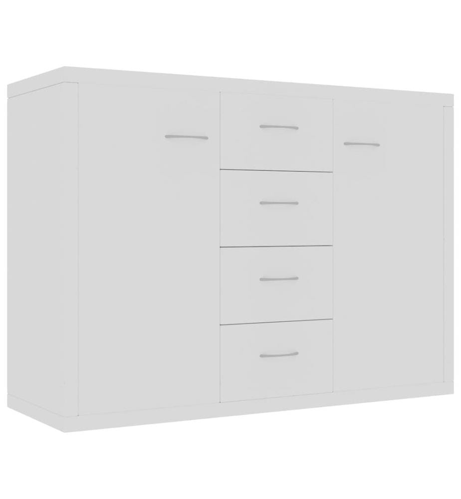 Buffet Blanc 88x30x65 cm Bois d'ingénierie