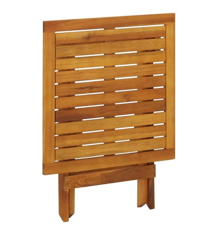 Table de bistro 46x46x47 cm Bois d'acacia massif