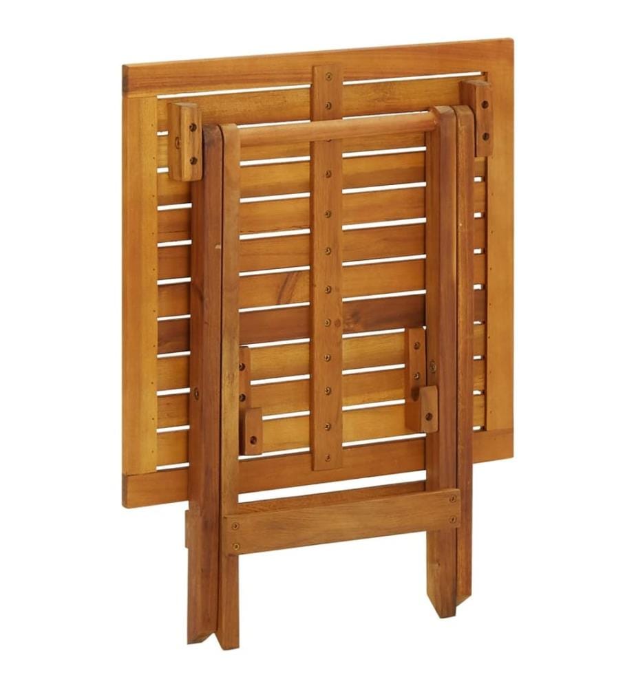 Table de bistro 46x46x47 cm Bois d'acacia massif