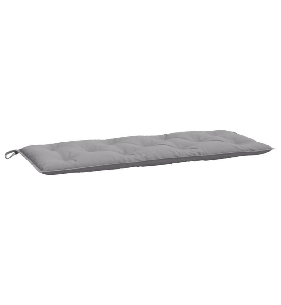 Cuscini per panca da giardino set di 2 grigio 120x50x7 cm tessuto Oxford