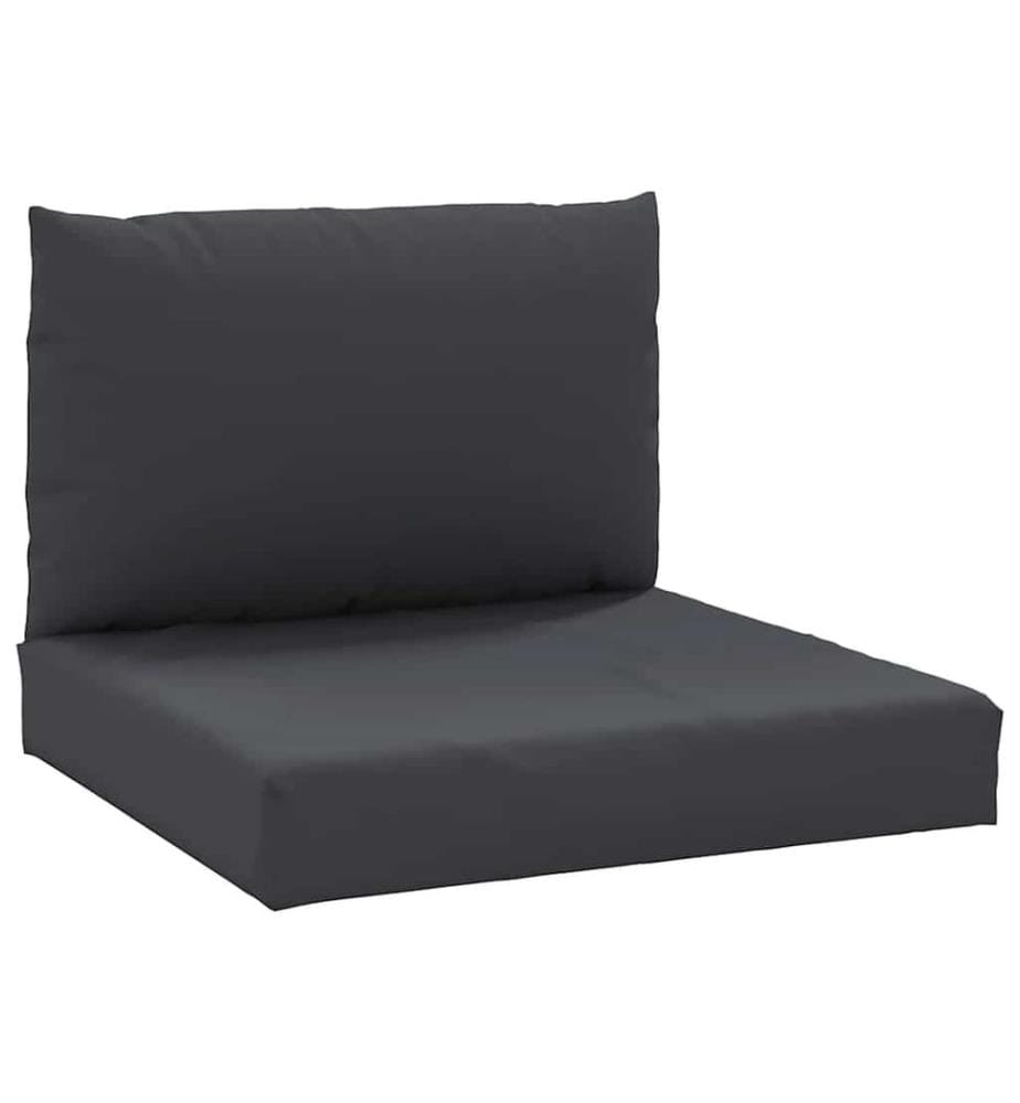 Cuscini per pallet set di 2 nero tessuto oxford