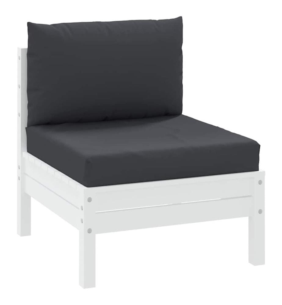 Cuscini per pallet set di 2 nero tessuto oxford