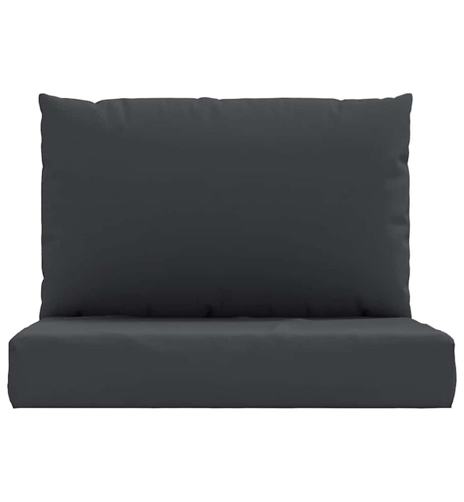 Cuscini per pallet set di 2 nero tessuto oxford