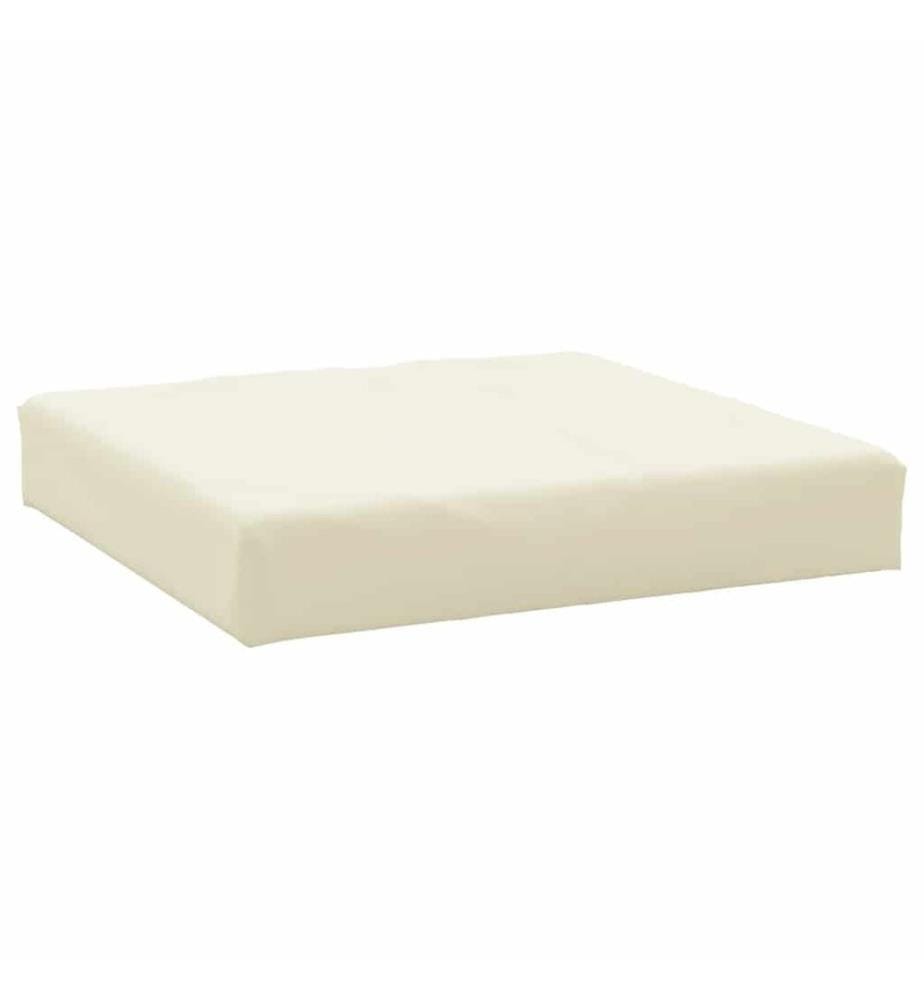 Palettenkissen 2-tlg. Cremeweiss Oxford-Gewebe