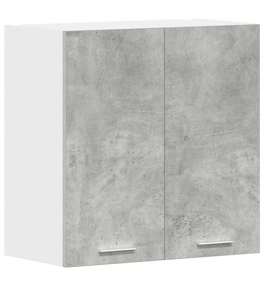 Armoire murale cuisine gris béton 60x31x60 cm bois d'ingénierie