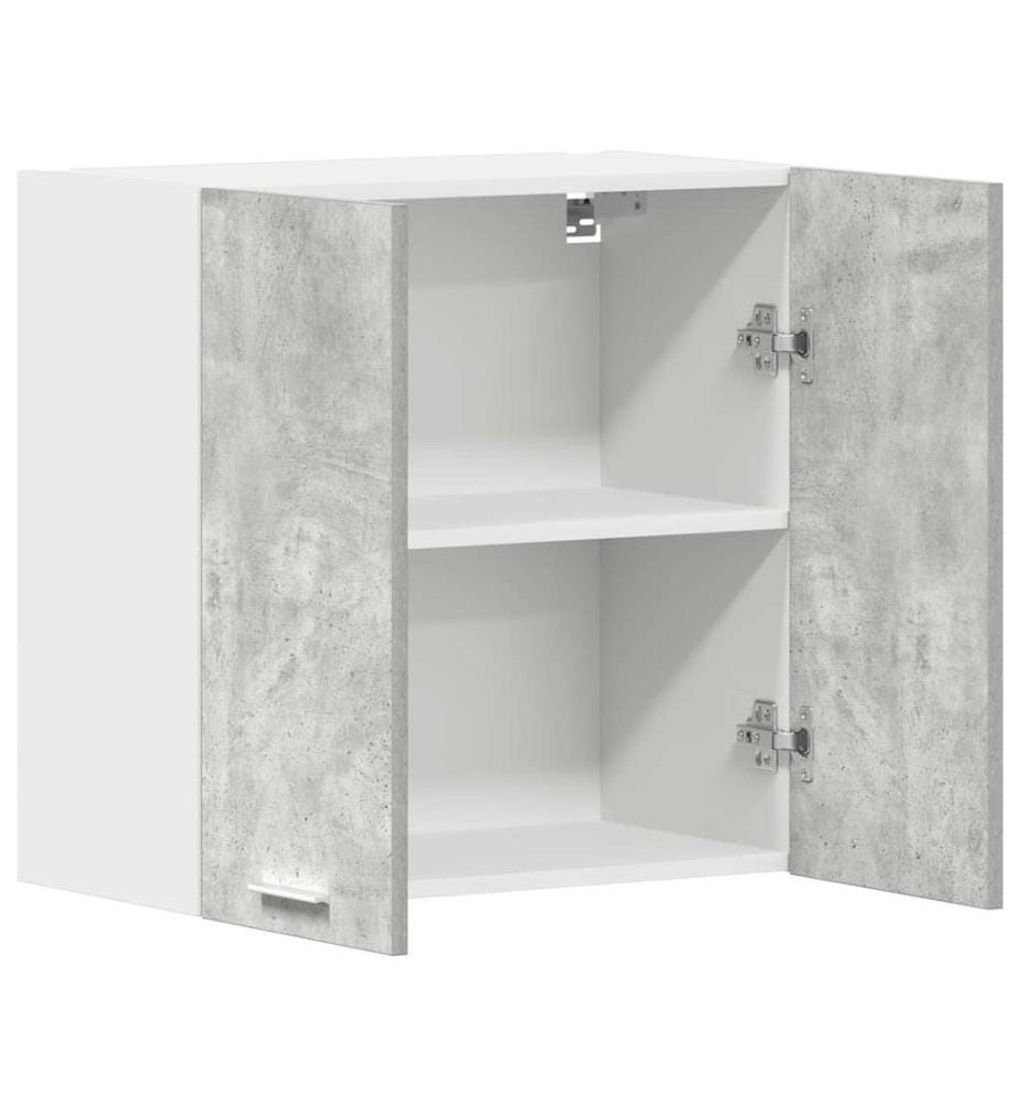 Armoire murale cuisine gris béton 60x31x60 cm bois d'ingénierie
