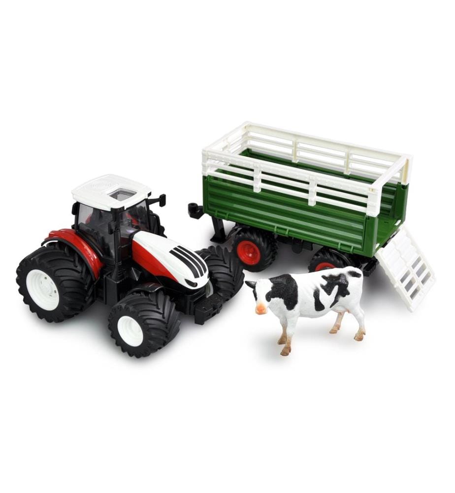 AMEWI - Traktor mit Viehtransporter RTR, 1:24