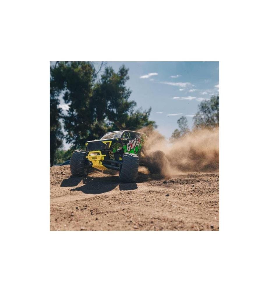 Arrma - Monster Truck Gorgon MEGA 550 RWD Jaune, RTR, 1:10