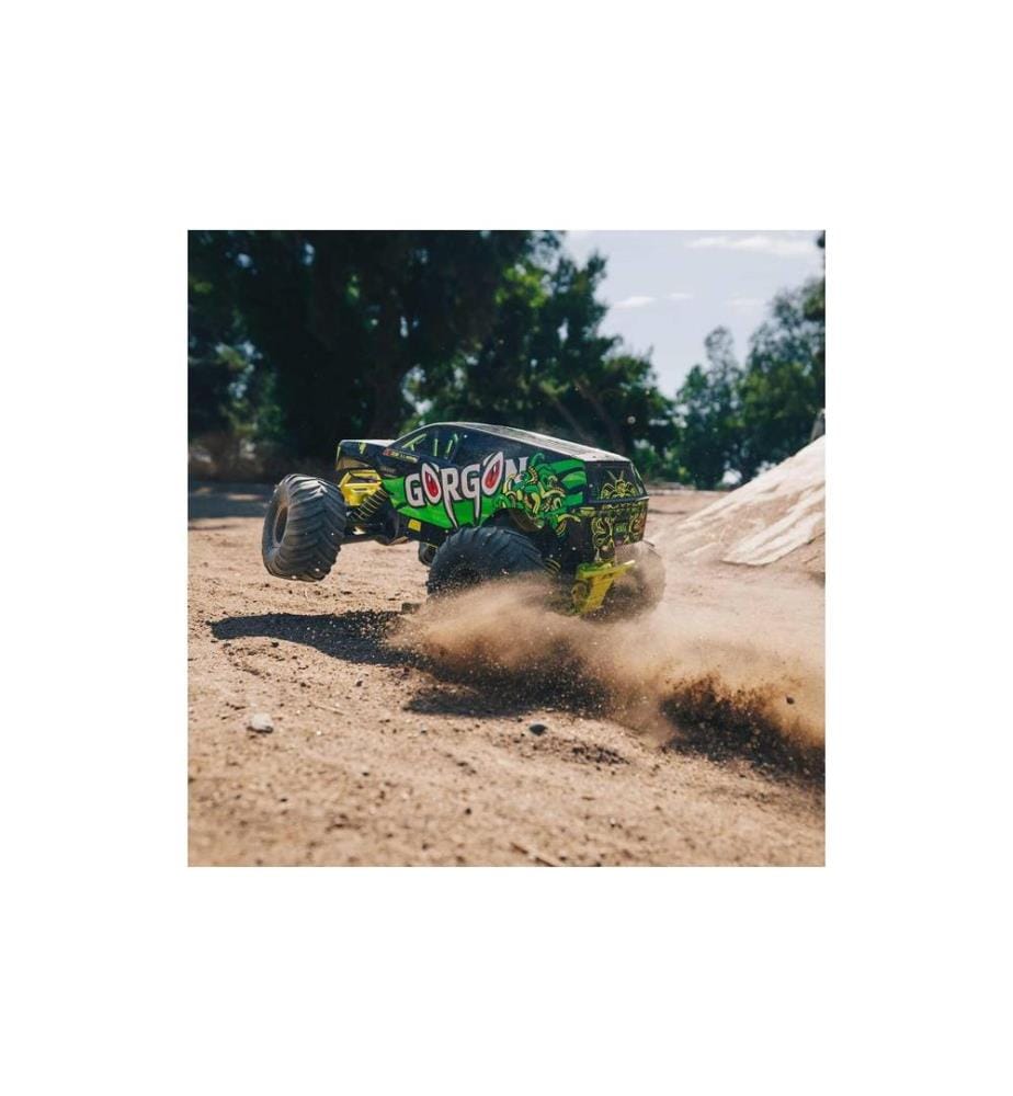 Arrma - Monster Truck Gorgon MEGA 550 RWD Jaune, RTR, 1:10