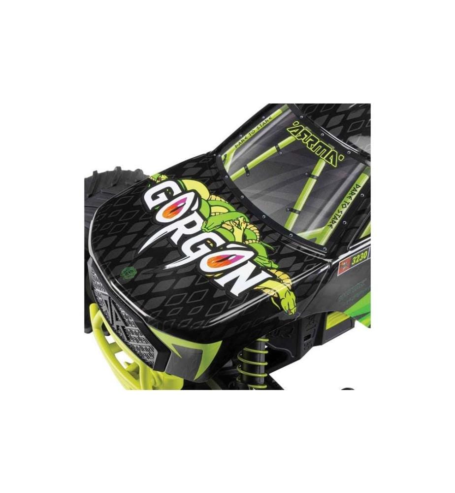 Arrma - Monster Truck Gorgon MEGA 550 RWD Jaune, RTR, 1:10