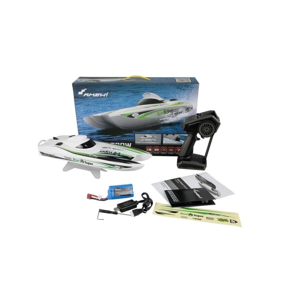 AMEWI - Katamaran Jetboot Green Arrow Brushless 400 mm RTR