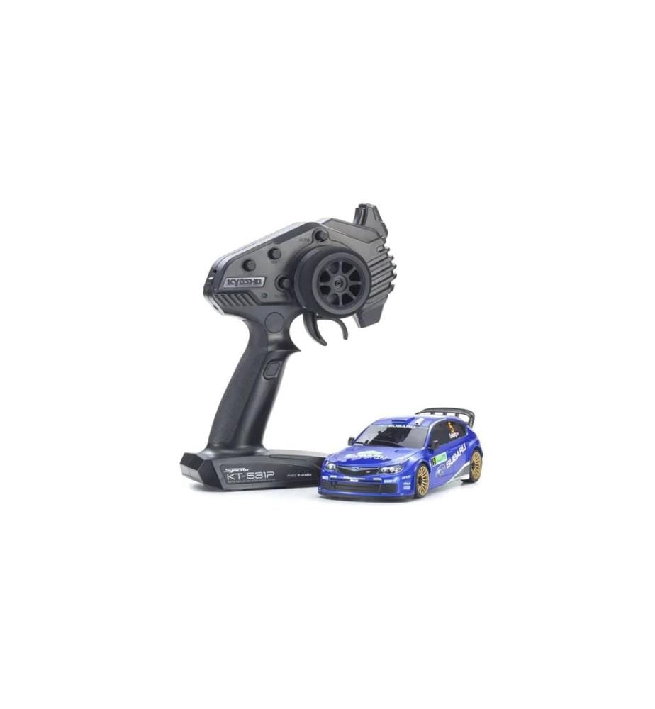 Kyosho Mini Z MA020 Subaru Impreza WRC 2008 Blanc, ARTR, 1:27