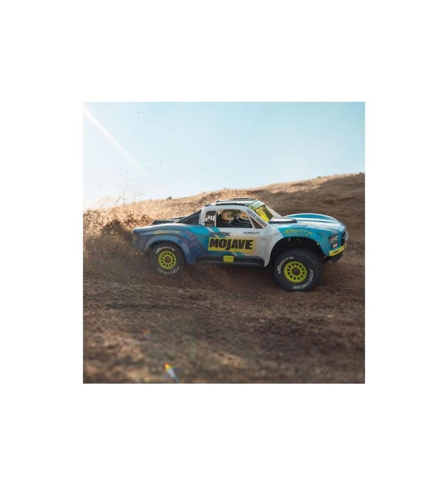 Arrma - Camion del deserto Mojave Grom Mega 380 Bleu, RTR, 1:18