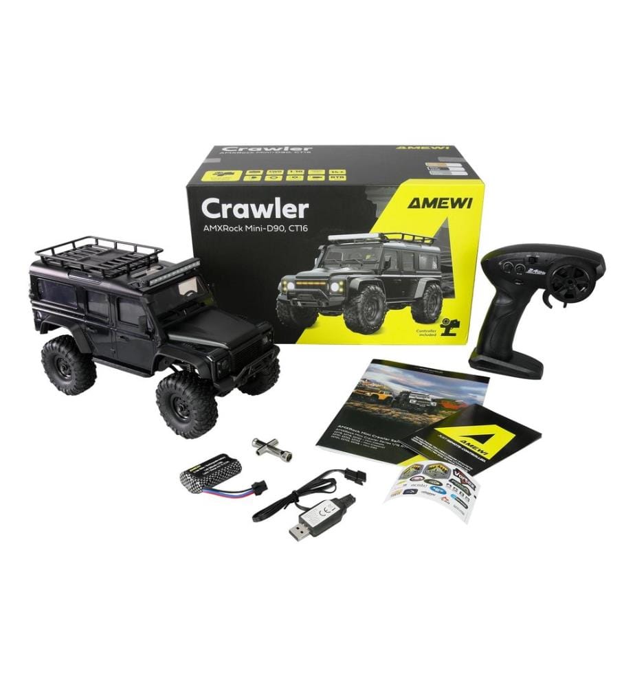 AMEWI - Scale Crawler AMXRock Mini-D90 1:16 Noir