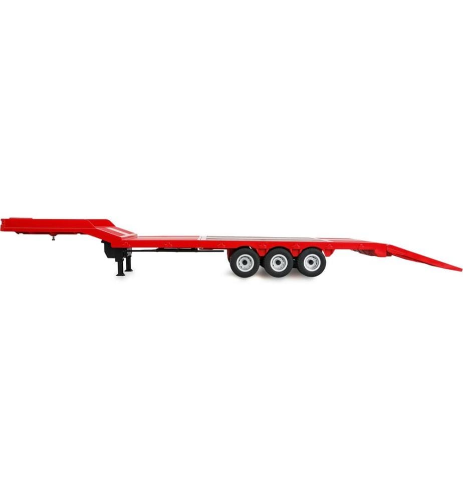 AMEWI - Semi-remorque Remorque surbaissée à trois essieux pour Scania 1:18 rouge