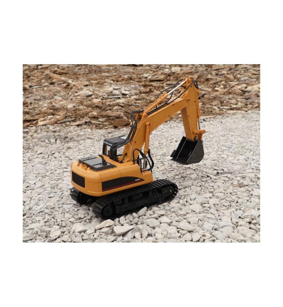 AMEWI - Bagger mit Metallschaufel, Licht & Sound RTR, 1:14