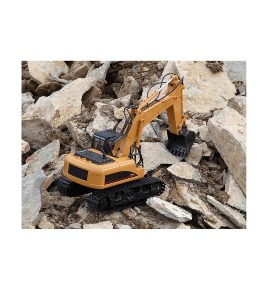 AMEWI - Bagger mit Metallschaufel, Licht & Sound RTR, 1:14