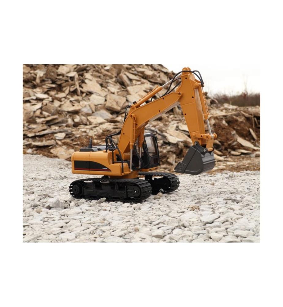 AMEWI - Bagger mit Metallschaufel, Licht & Sound RTR, 1:14