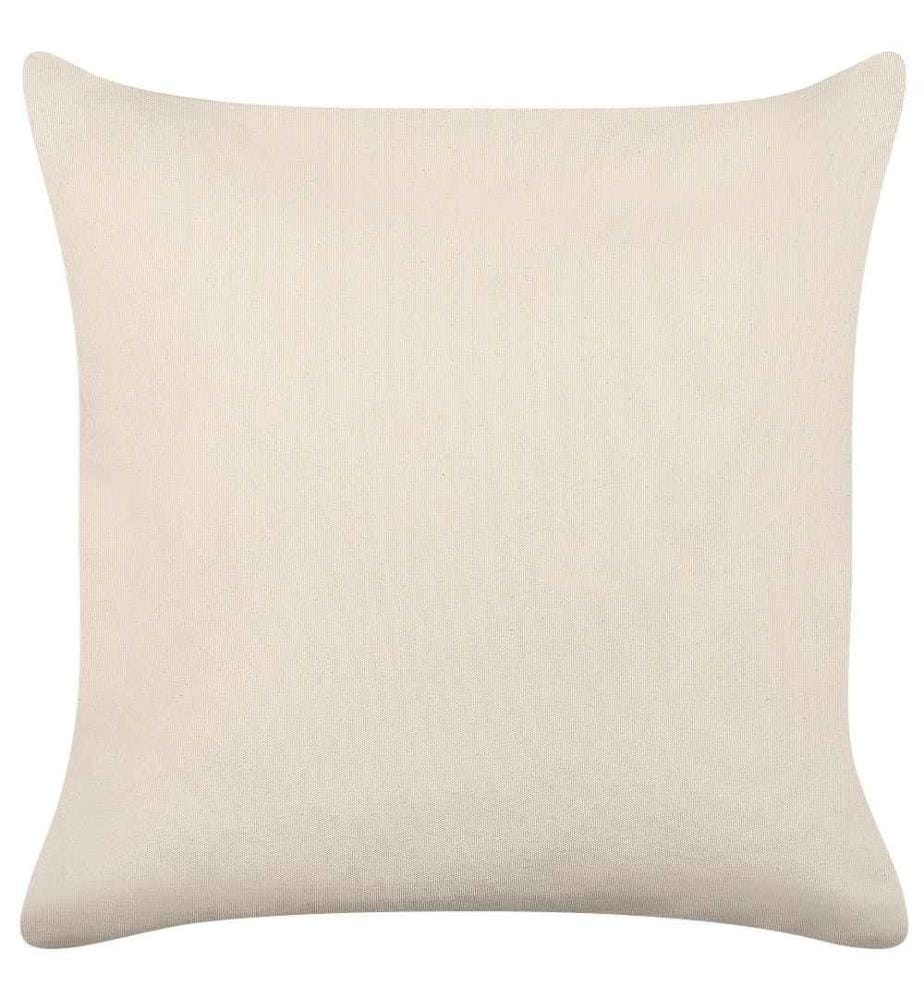 2er Set Dekokissen Beige und Creme 45 x 45 cm Elegantes Muster quadratisch Wohnaccessoire
