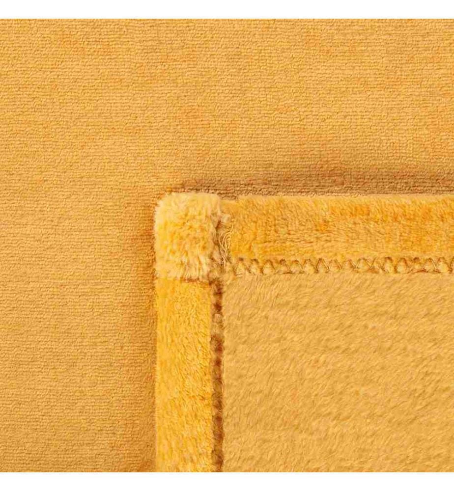Couvre-Lit Orange en Polyester 200 x 220 cm Incroyablement Doux et Durable Facile à Entretenir Parfait pour le Lit ou Canapé