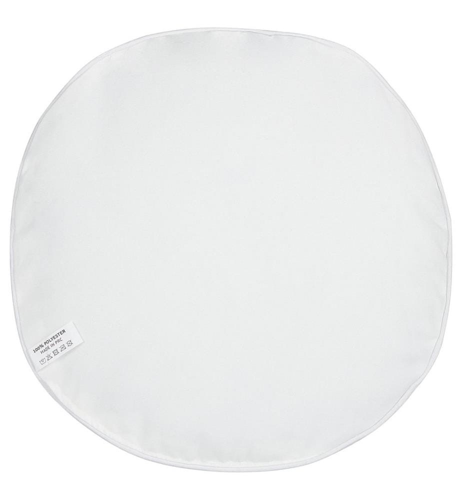Lot de 2 coussins de jardin en polyester blanc et vert ? 40 cm Motif feuille carrée Design moderne Coussin décoratif