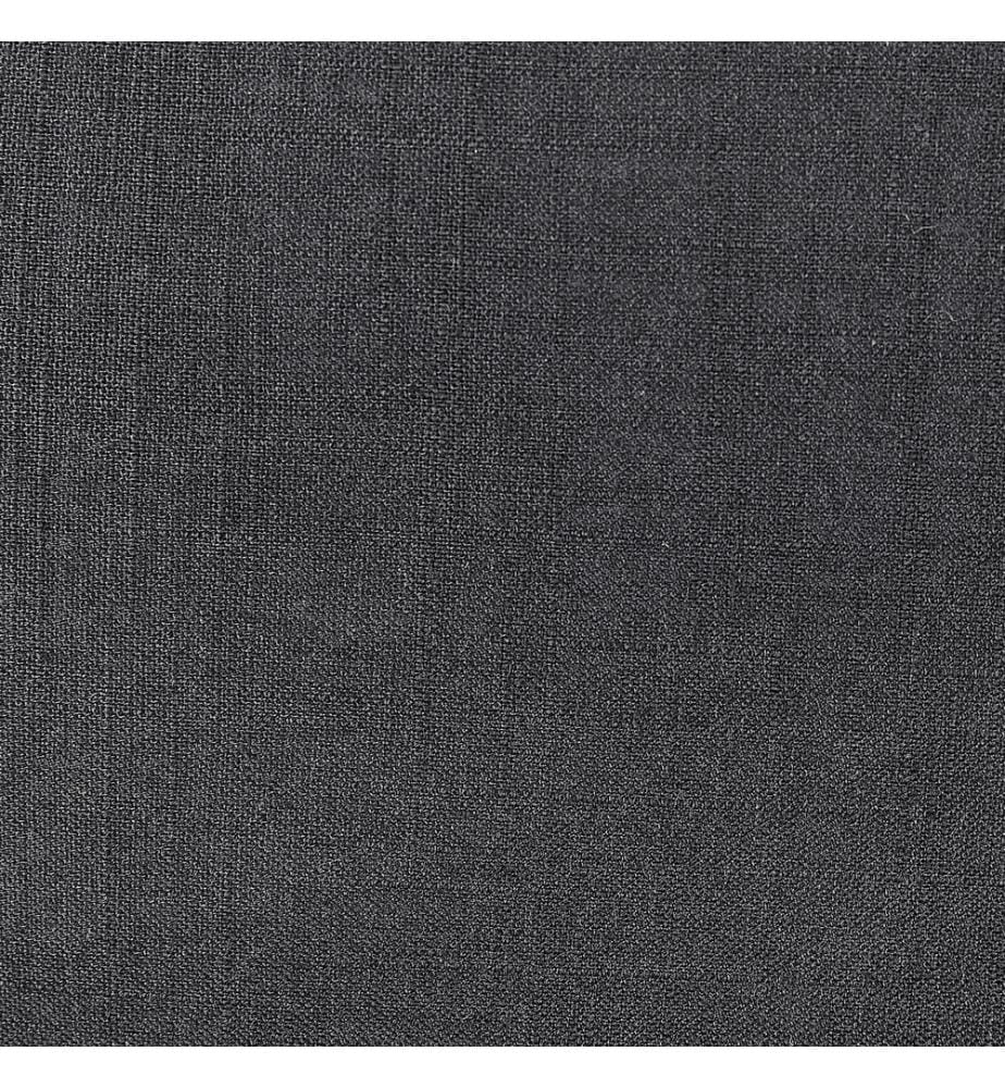 Lot de 2 coussins décoratifs noirs avec boutons en bois 30 x 50 cm Rectangulaire Housse amovible pour salon chambre canapé fauteuil lit
