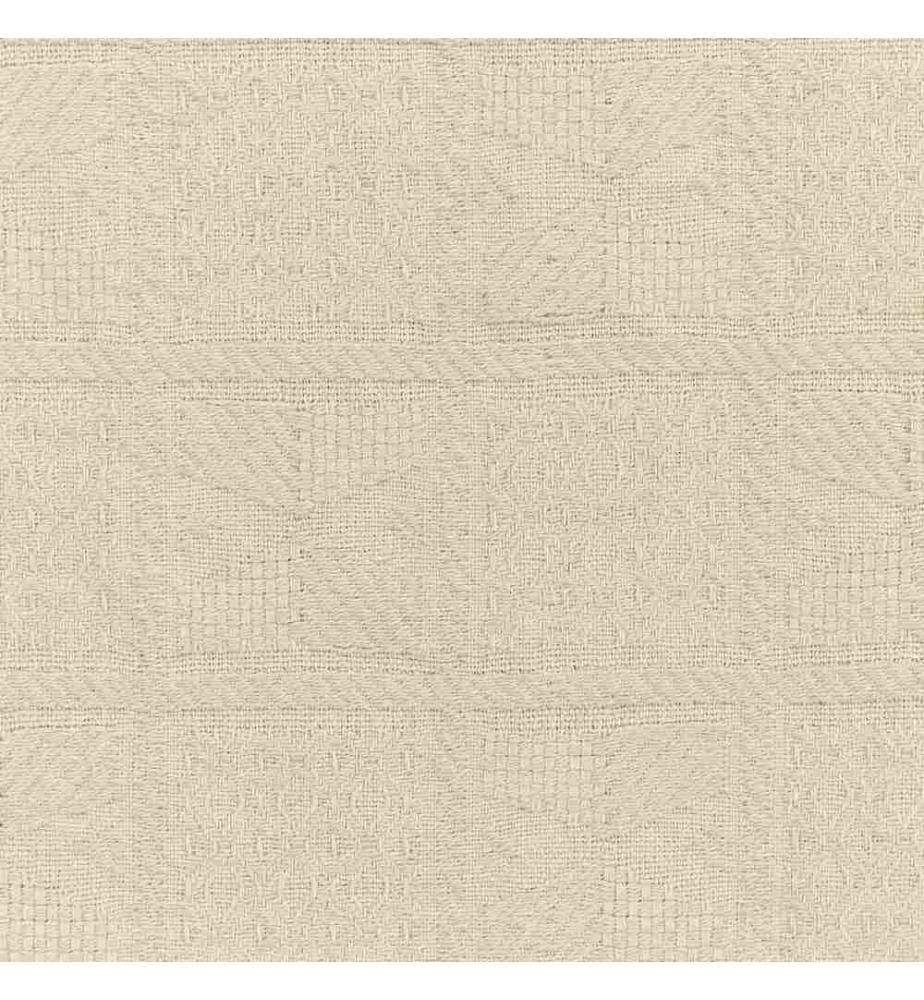 Couvre-Lit Plaid Décoratif Beige en Coton 150 x 200 Motif Chambre à Coucher Salon