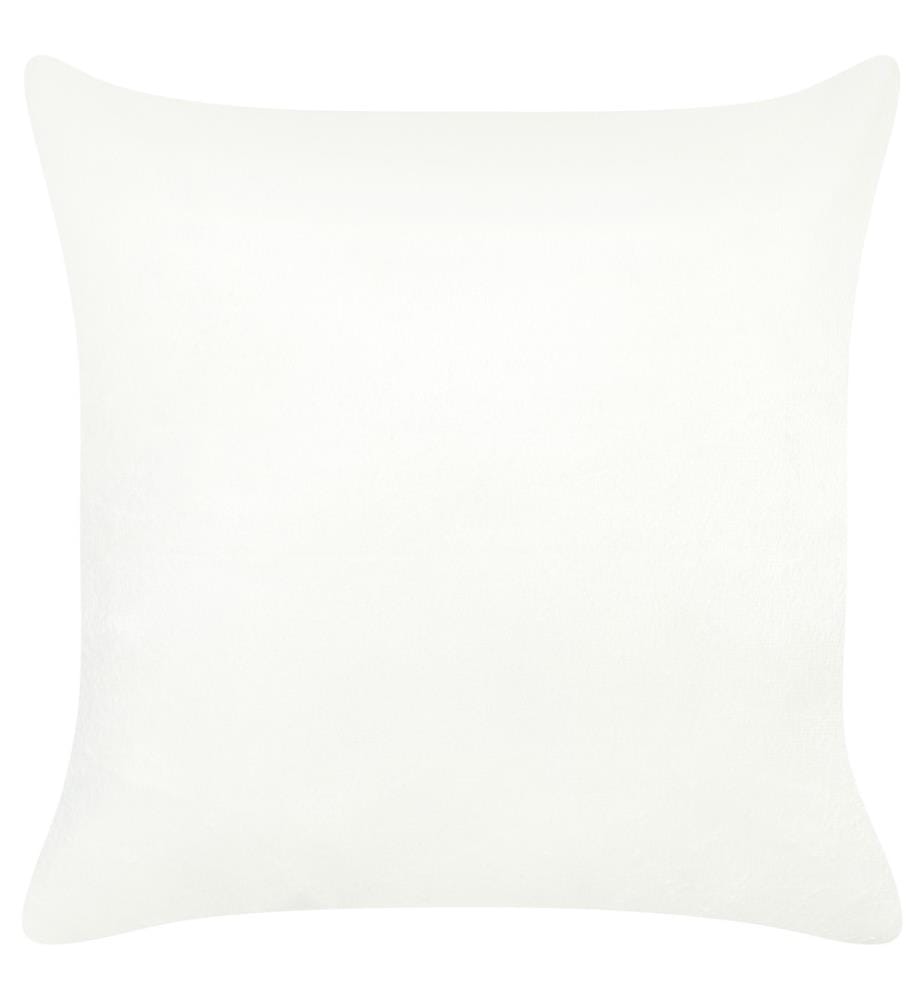 Lot de 2 Coussins Décoratifs en Fourrure Synthétique Texturé Gris 45 x 45 cm Housse Amovible Très Doux pour Chambre ou Salon