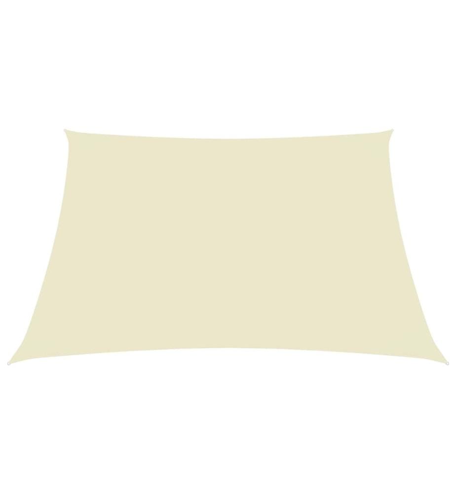 Sonnensegel Oxford-Gewebe Rechteckig 3,5x4,5 m Creme