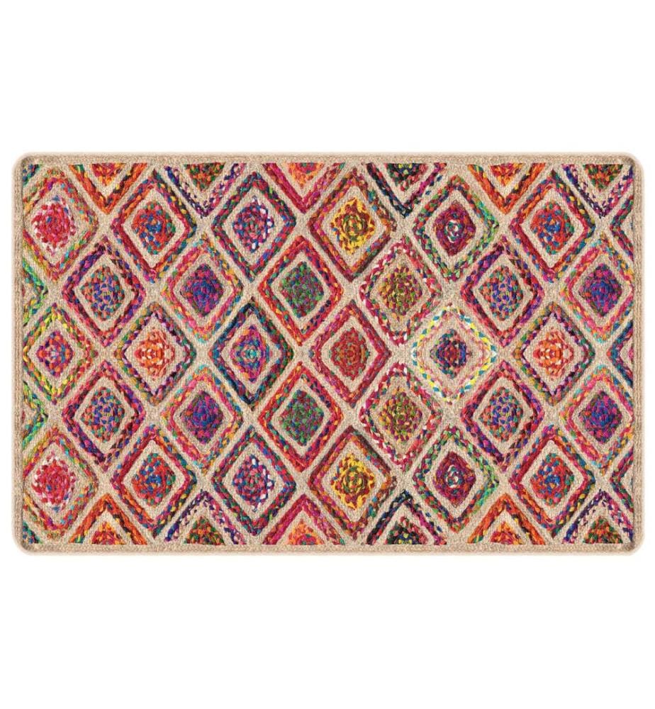 Teppich Waschbar Mehrfarbig 190x300 cm Rutschfest