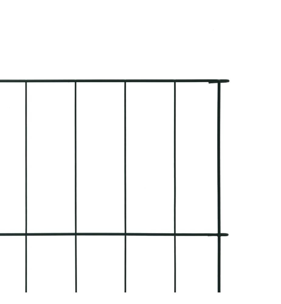 Ensemble de clôture de jardin 115x79 cm vert