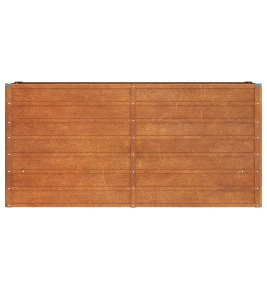 Hochbeet Rostig 160x40x77 cm Cortenstahl
