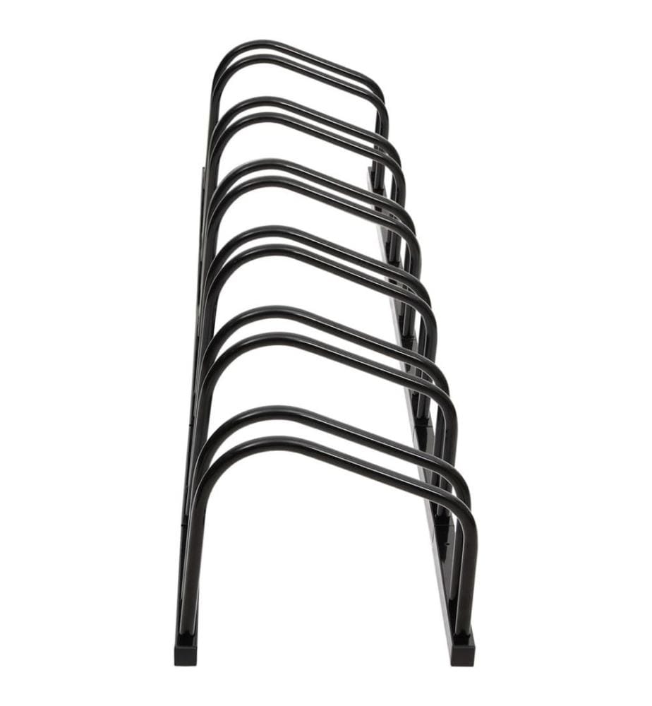 Fahrradständer für 6 Fahrräder Schwarz Stahl