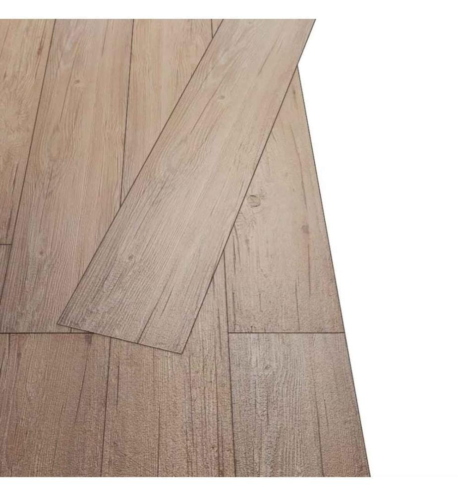 PVC Laminat Dielen Selbstklebend 5,02 m² 2 mm Eichenbraun