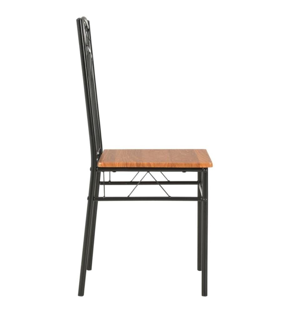 Esszimmerstühle 4 Stk. Braun MDF
