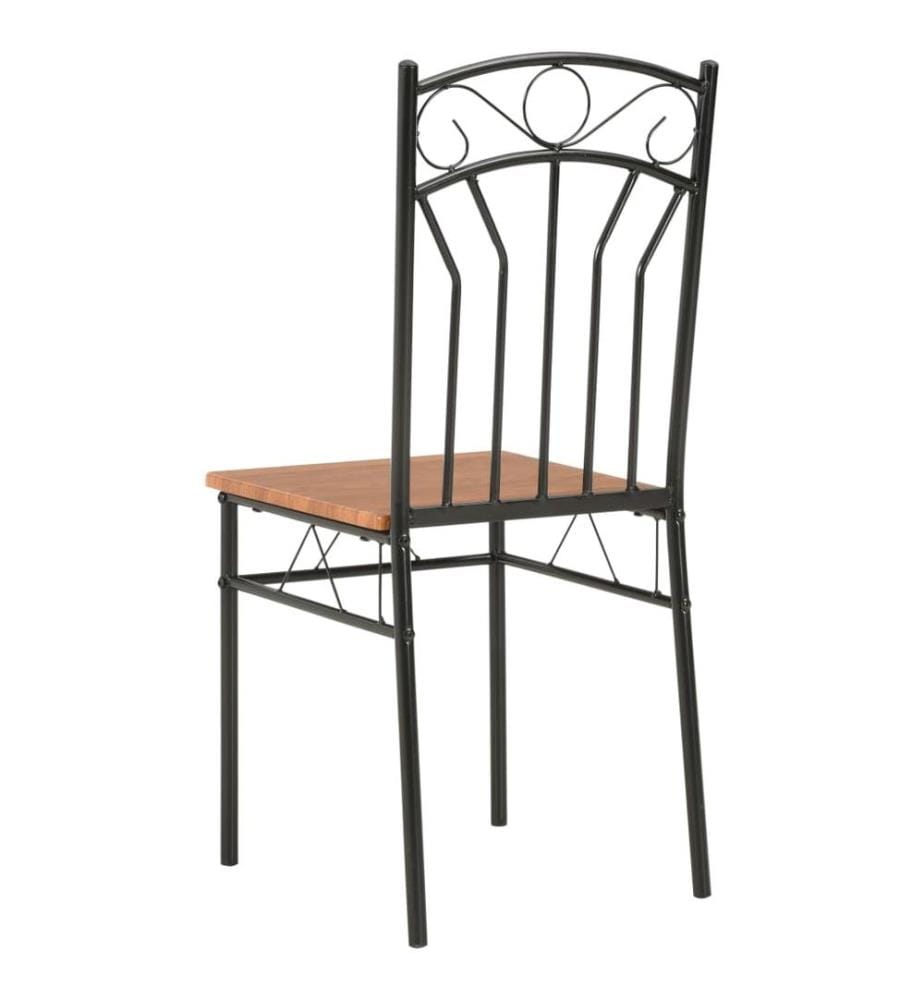 Esszimmerstühle 4 Stk. Braun MDF