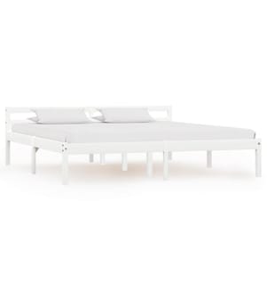 Massivholzbett Weiss Kiefer 160x200 cm