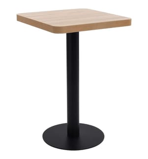 Table de bistro marron clair 50x50 cm MDF