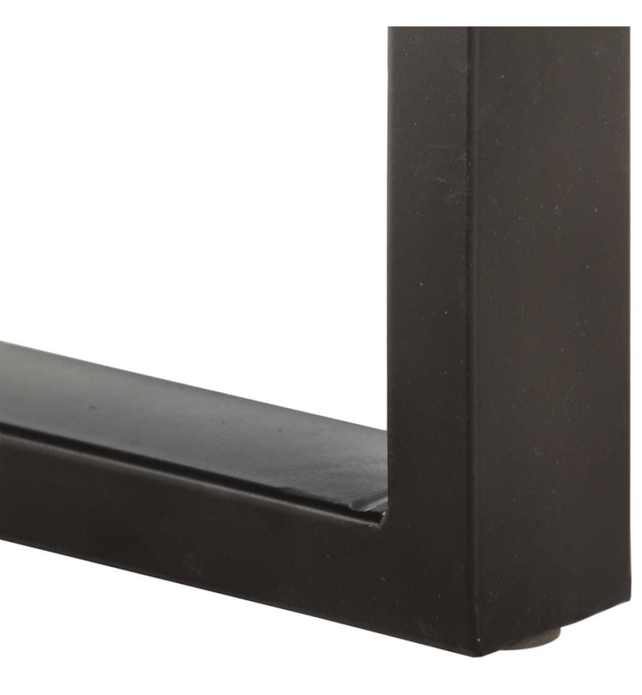 Banc 110 cm Bois de récupération solide et acier